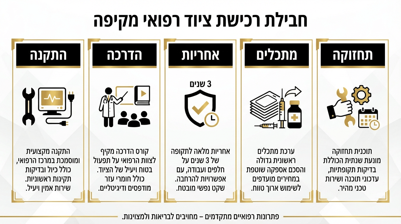 שירות אחריות והדרכה לרכישת מכשור